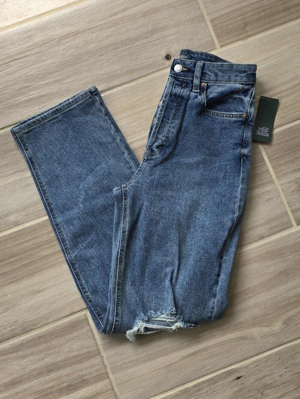 🆕️ Wild Fable Size 4 / 27 Super High Straight Jeans NWT